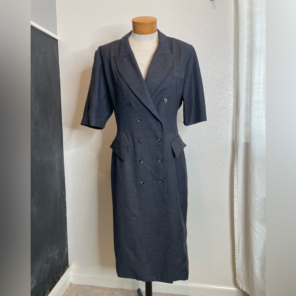 Vintage Georgiou wool dress Size M/L